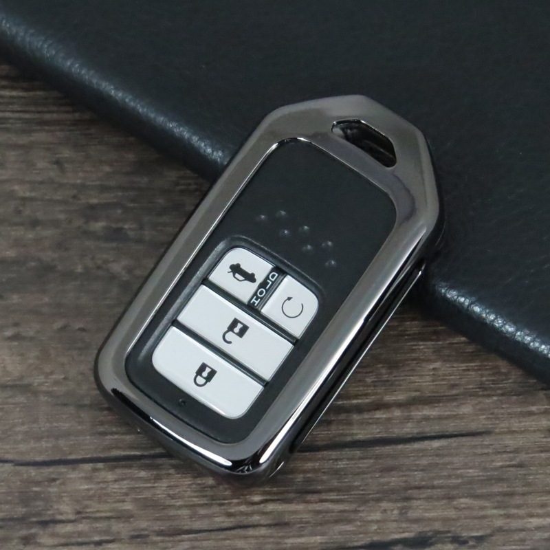 适用于本田汽车钥匙套crv智能xrv折叠凌派雅阁思域思铂睿钥匙壳