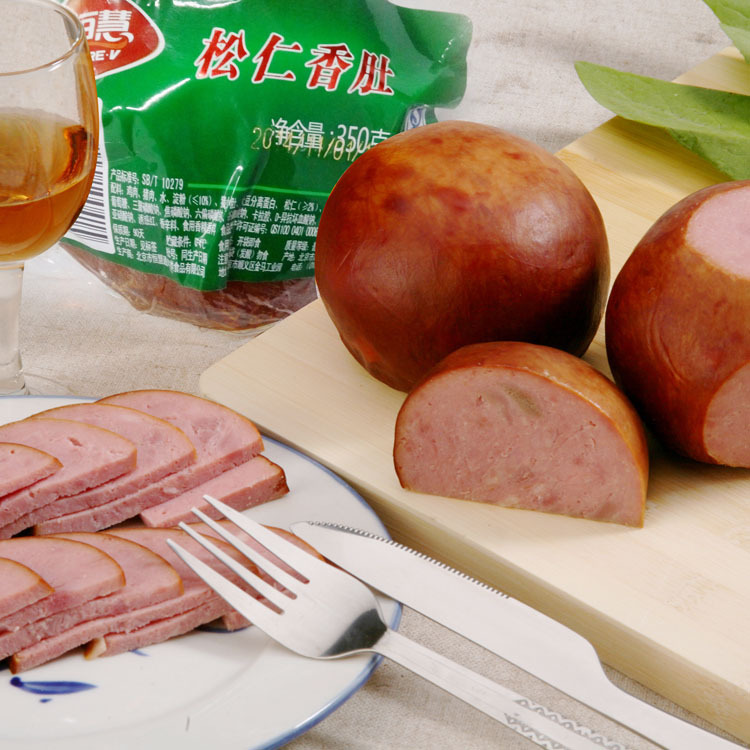 老北京恒慧松仁小肚香肚350g 后腿肉类熟食特产 真空包装