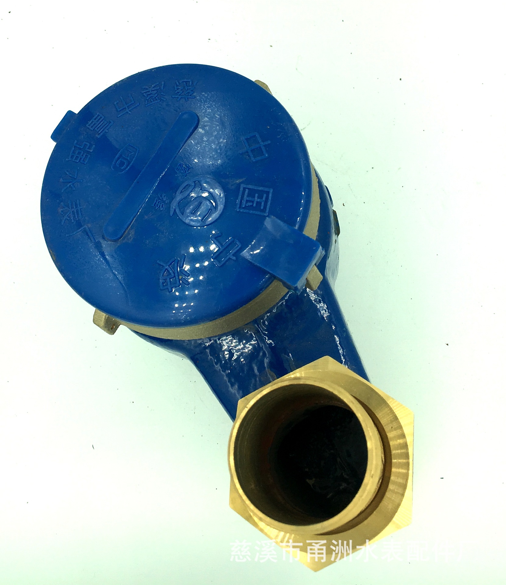 宁波水表立式dn40全铜丝扣1.5寸富强大表可做冷热铜铁此为半铜