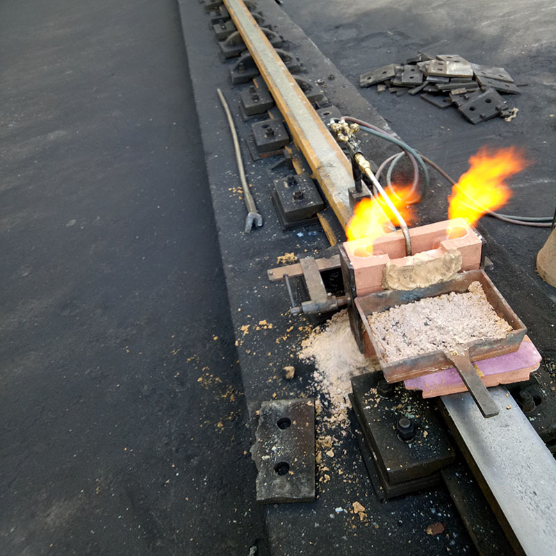 生产销售 码头吊轨道焊接轨道焊接常年修复有伤轨道接头铝热焊接