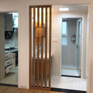 实木花格隔断 客厅屏风 进门玄关 入户隔断 实木格栅 干湿区隔断