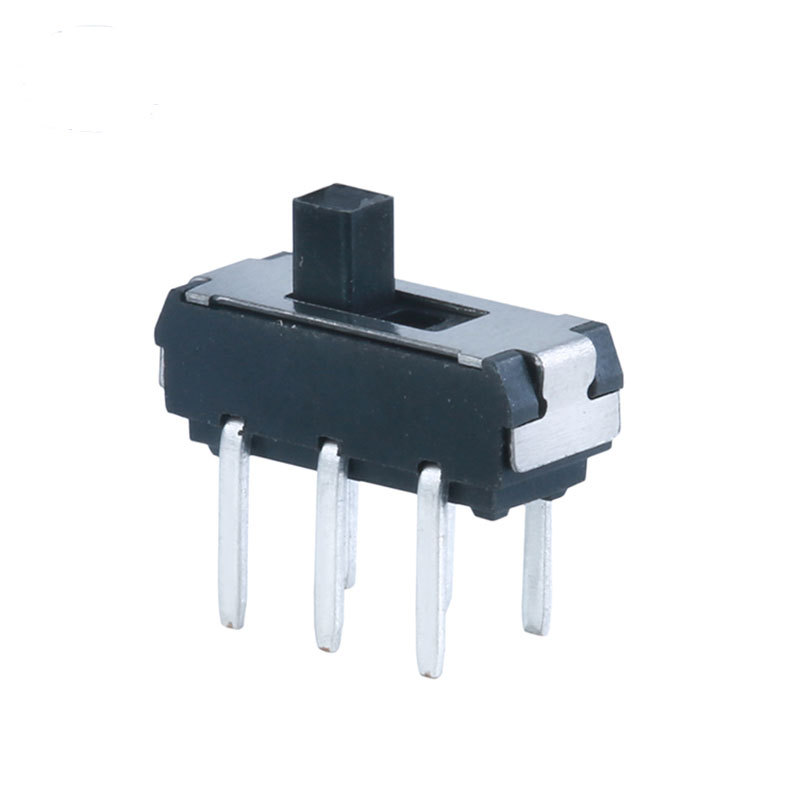 2档微型拨动开关 立式插件六脚波动开关mss22d18两档拨动开关