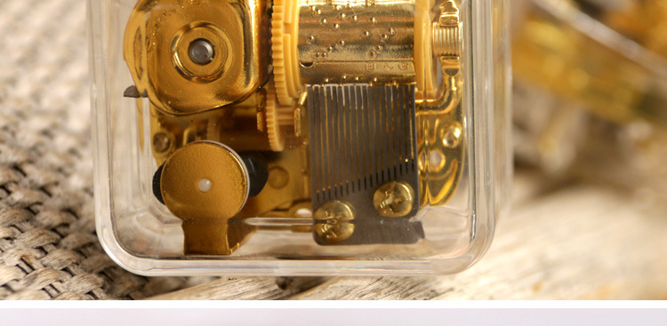 sankyo机芯发条音乐盒机械机芯18音八音盒定制带盒子批发一件代发