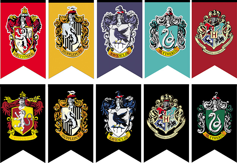 旗帜定做哈利波特装饰旗酒吧客厅ktv主题装饰彩色三角旗挂旗