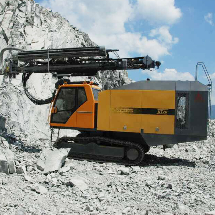 开山一体式潜孔钻车kt7c矿山开采环保型履带潜孔钻车露天钻机