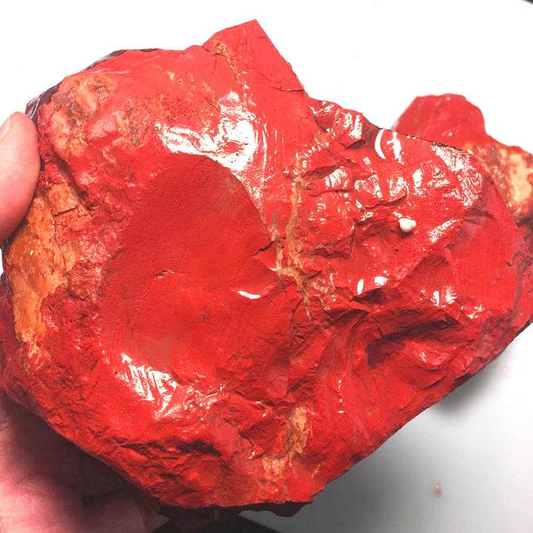 批发天然红碧玉原石 红石头 矿物标本摆件 雕刻件 南非红碧玉毛料