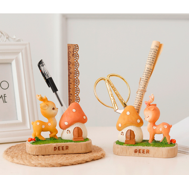 工艺品-厂家直销教师节卡通 创意新奇桌面多功能可爱礼物小鹿装饰纸盒