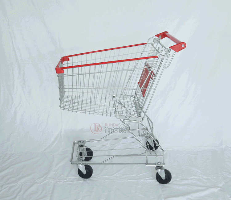 人字脚购物车超市手推车折叠小推车带凳购物车批发