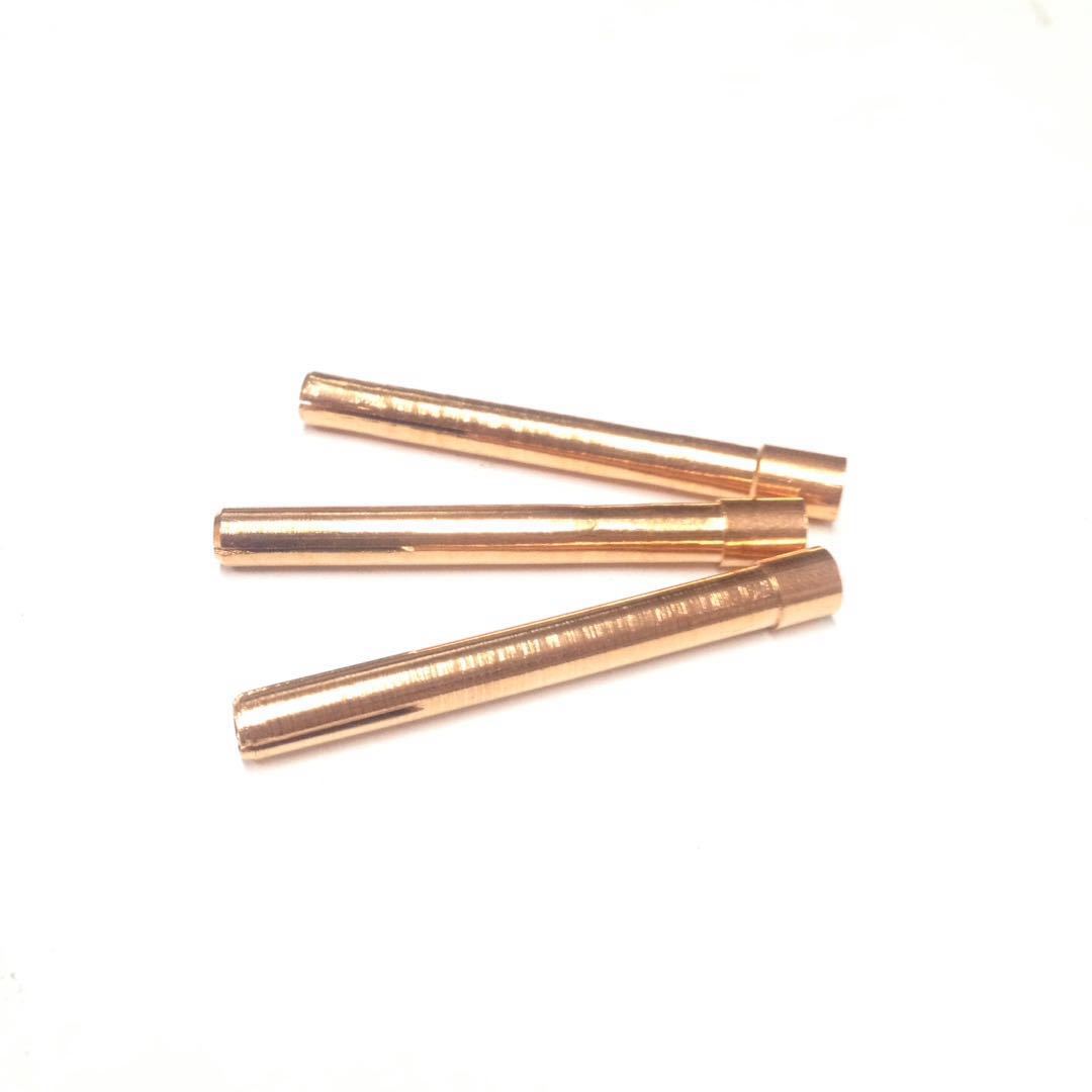 供应氩弧焊枪钨针夹 wp-17/18/26焊枪钨极夹 电极夹10夹芯1.