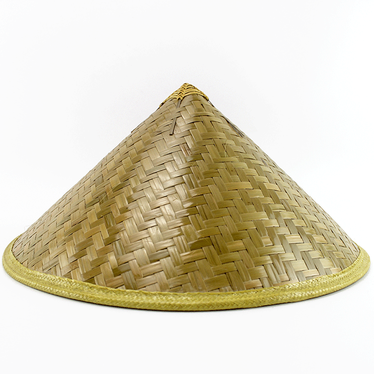 厂家直销 手工编织竹制斗笠 特色民族帽子农家摆设挂饰遮阳帽