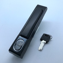 MS834-2黑平面锁，生久电柜门锁，开关柜门锁，机箱机柜锁