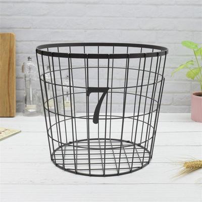 收纳篮铁艺收纳筐杂物玩具整理篮欧式简约现代铁线铁网铁丝铁篮子