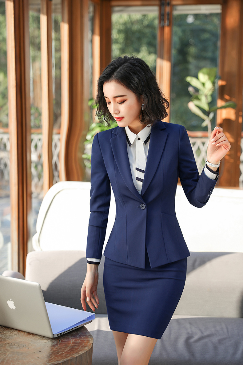 职业女裤套装时尚气质修身小西装女外套西服白领公司员工正装