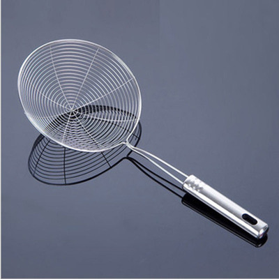 不锈钢色漏勺线漏滤渣滤网过滤勺漏勺漏网捞面漏勺油炸网捞饺子