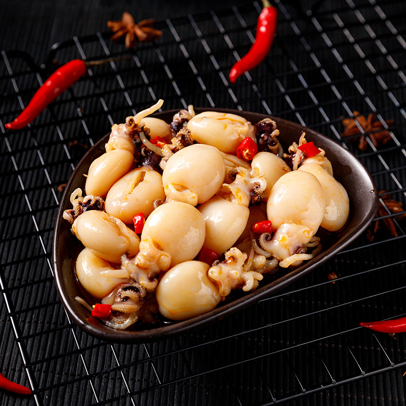 网红罐头麻辣墨鱼仔即食罐装海鲜休闲零食厂家直供贴牌定制代发