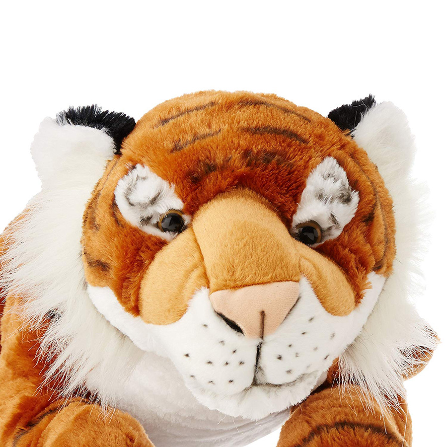 c924加logo老虎毛绒玩具 仿真老虎 华南虎 动物园礼品定制