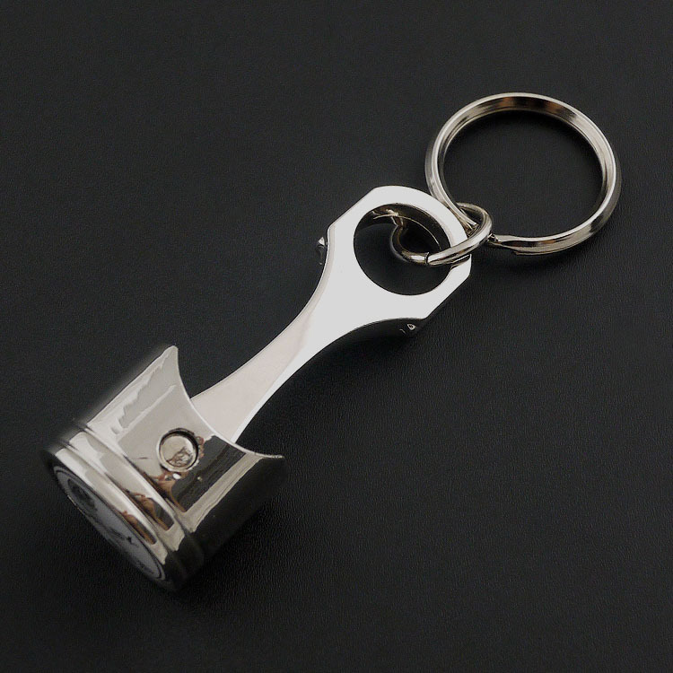 锌合金定制活塞钥匙扣电镀镍金属压铸工艺品 开瓶器 促销小礼品