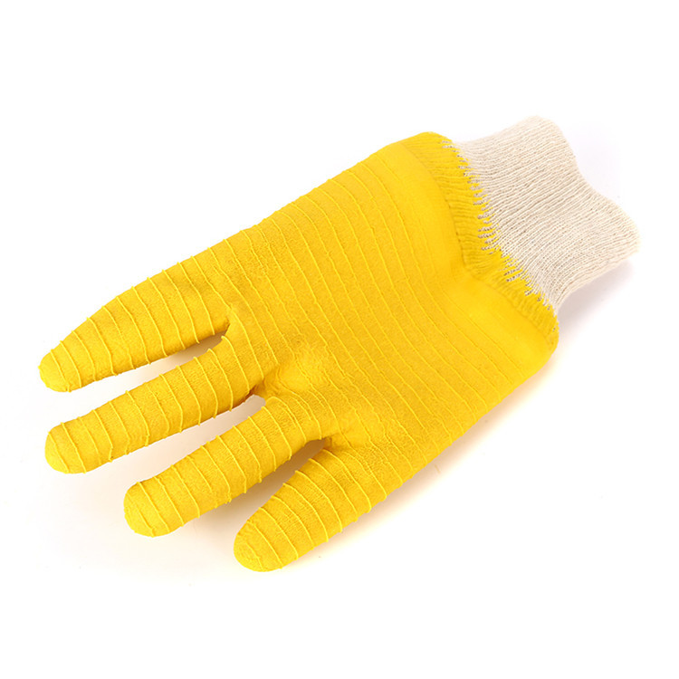 低温防护手套 柔软绒布乳胶皱纹全挂手套 加厚劳保手套厂家供应