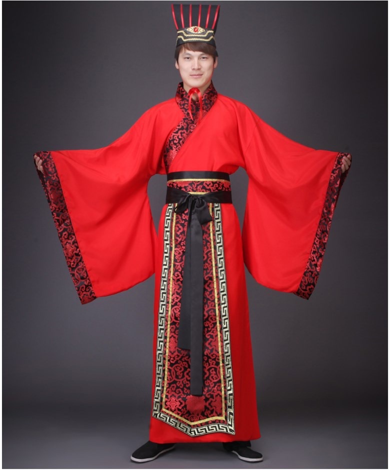 汉服男女装曲裾襦裙伴娘新郎中式结婚喜服婚礼古装服贵妃演出服