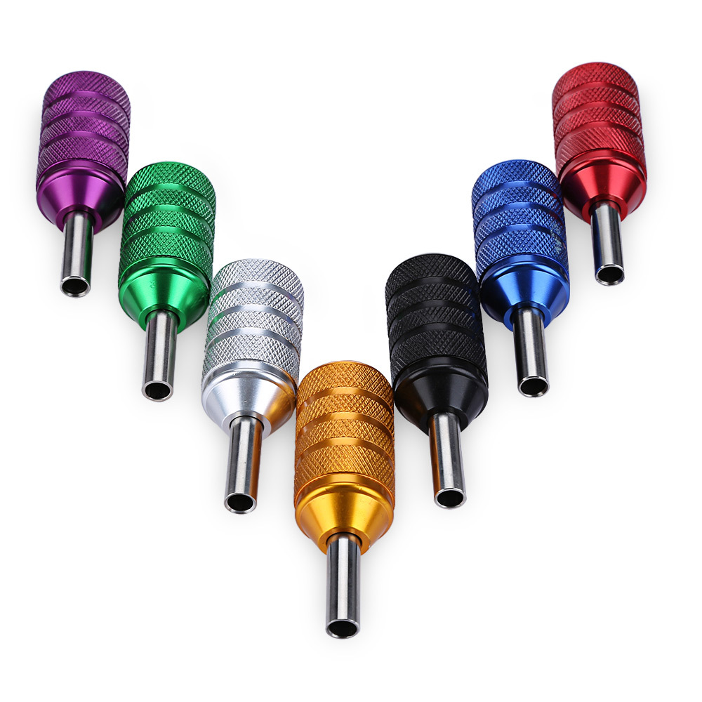 纹身机配件纹身25mm手柄铝合金滚花手柄厂家直销