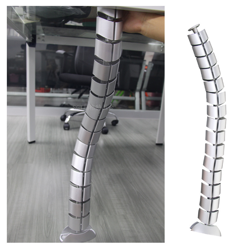 办公桌电脑桌面蛇形管走线管电线管线盒孔盖电脑穿线管藏线管