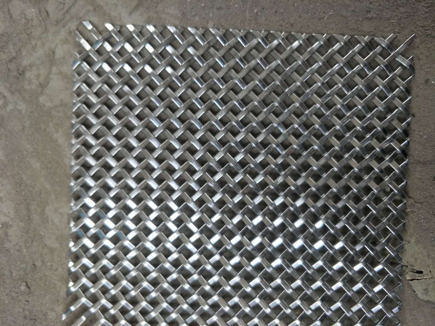 扁丝金属装饰网手工编织挂网金属丝网帘隔断屏风美观网室内喷涂