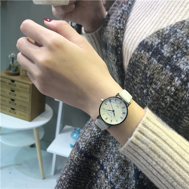 手表女学生简约文艺复古style潮流ulzzang石英女表韩版学院风情侣