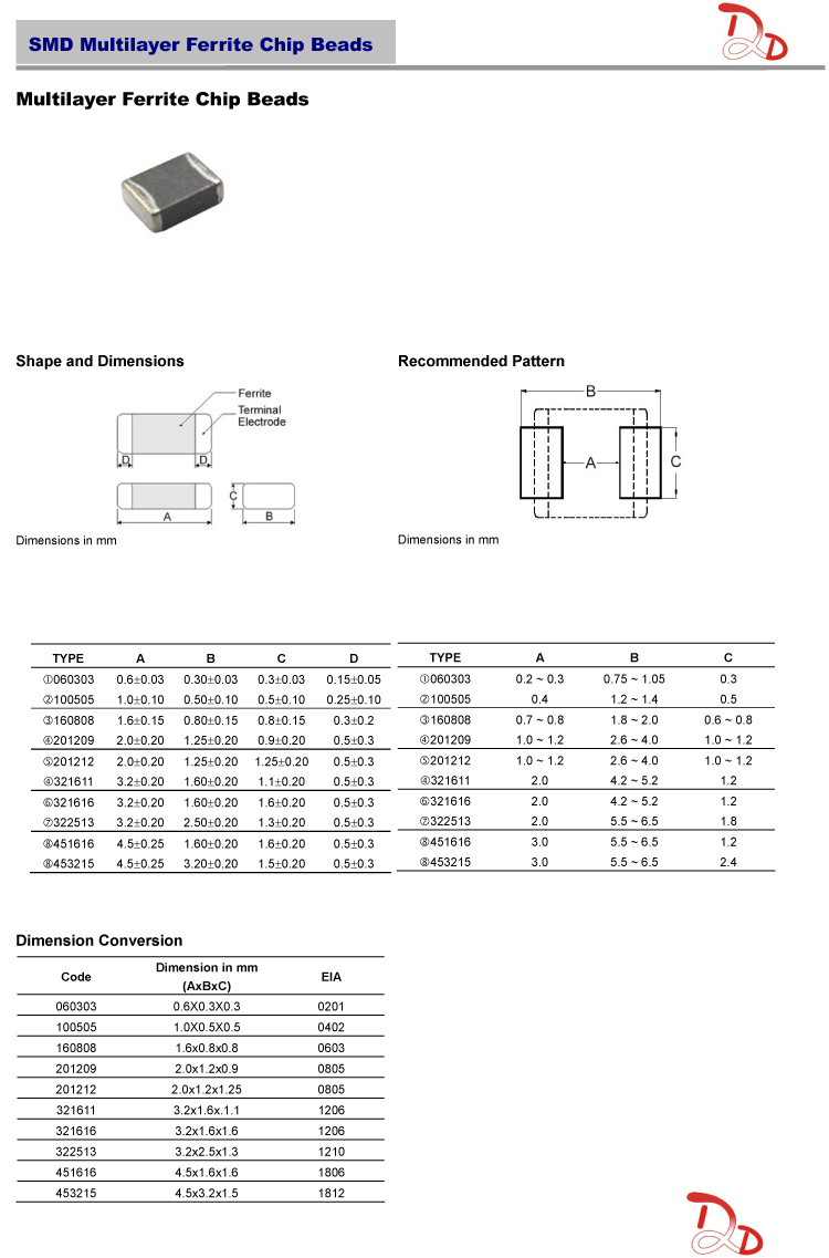 厂家贴片大电流磁珠 mfb060303-241t03 0.6*0.3*0.3 240r 0.35a