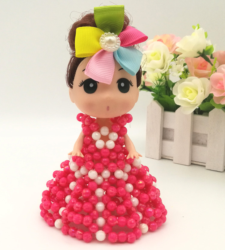 成品手工串珠厂家直销芭比娃娃工艺品摆件精品店地摊微商货源批发