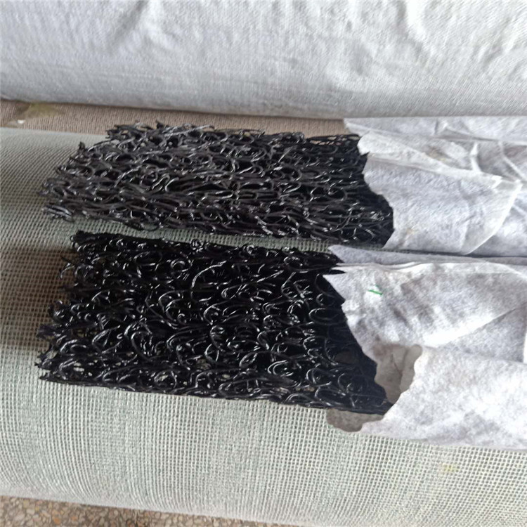 隧道草坪排水矩形盲沟塑料盲沟管 渗排水盲管 渗排水管 乱丝盲沟