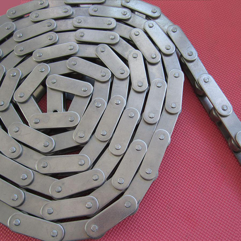 直销不锈钢链条 短节距传动链双节距输送链条 定制工业机械链条