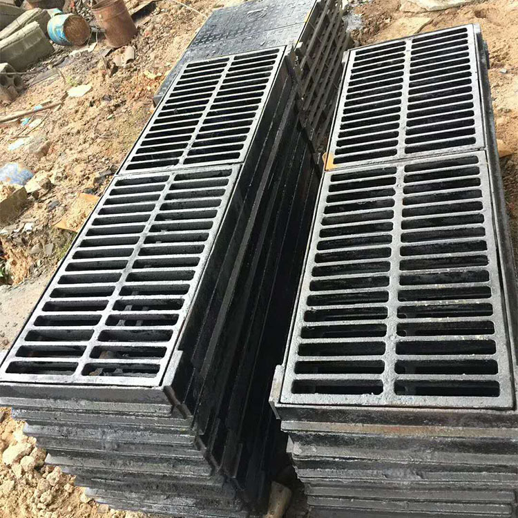 球墨铸铁井盖双臂雨水口联体侧篦子雨水篦双篦子厂家直销