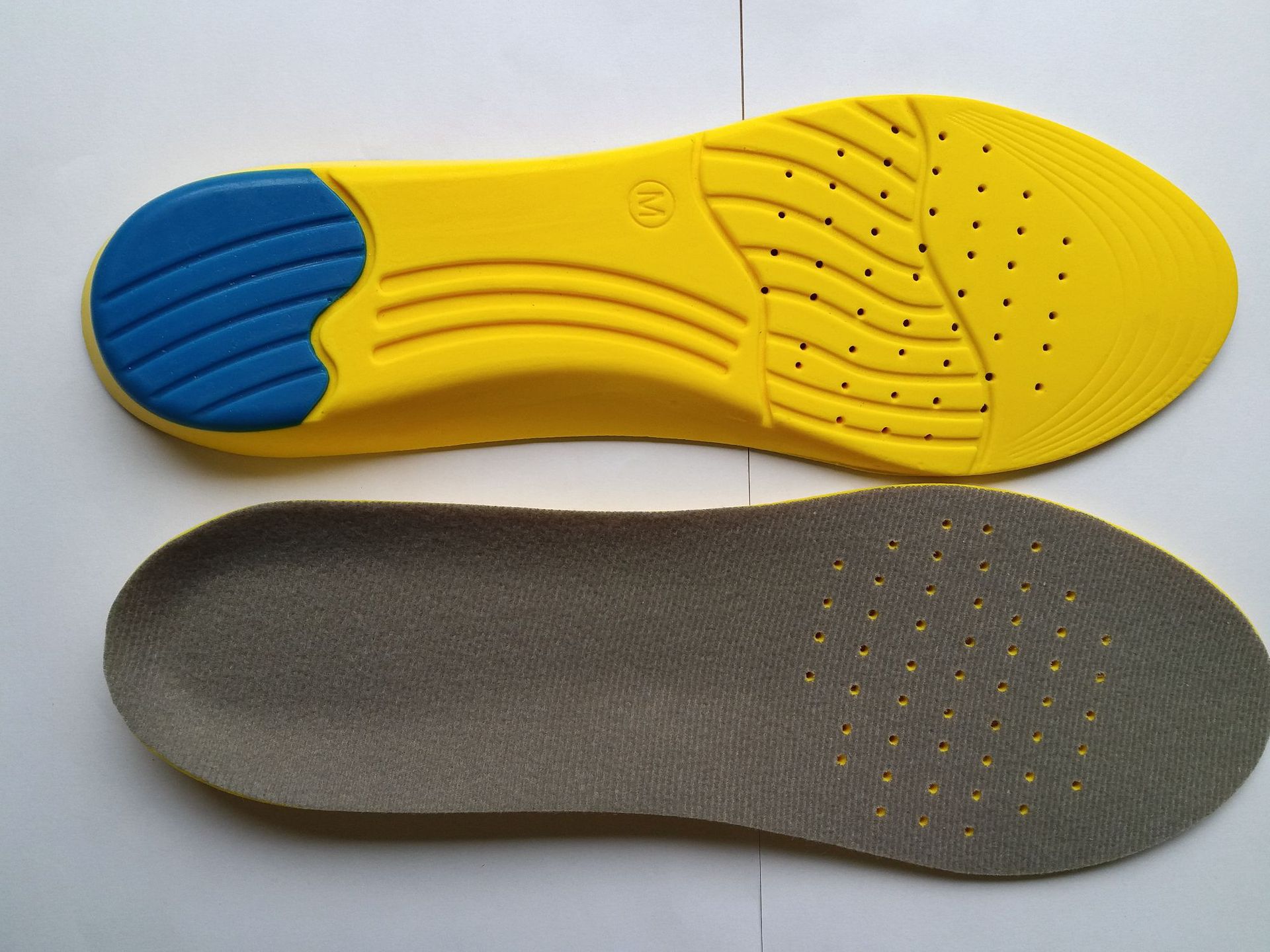 跨境 批发男女运动休闲鞋垫 pu减震吸汗鞋垫 轻便柔软增高鞋垫