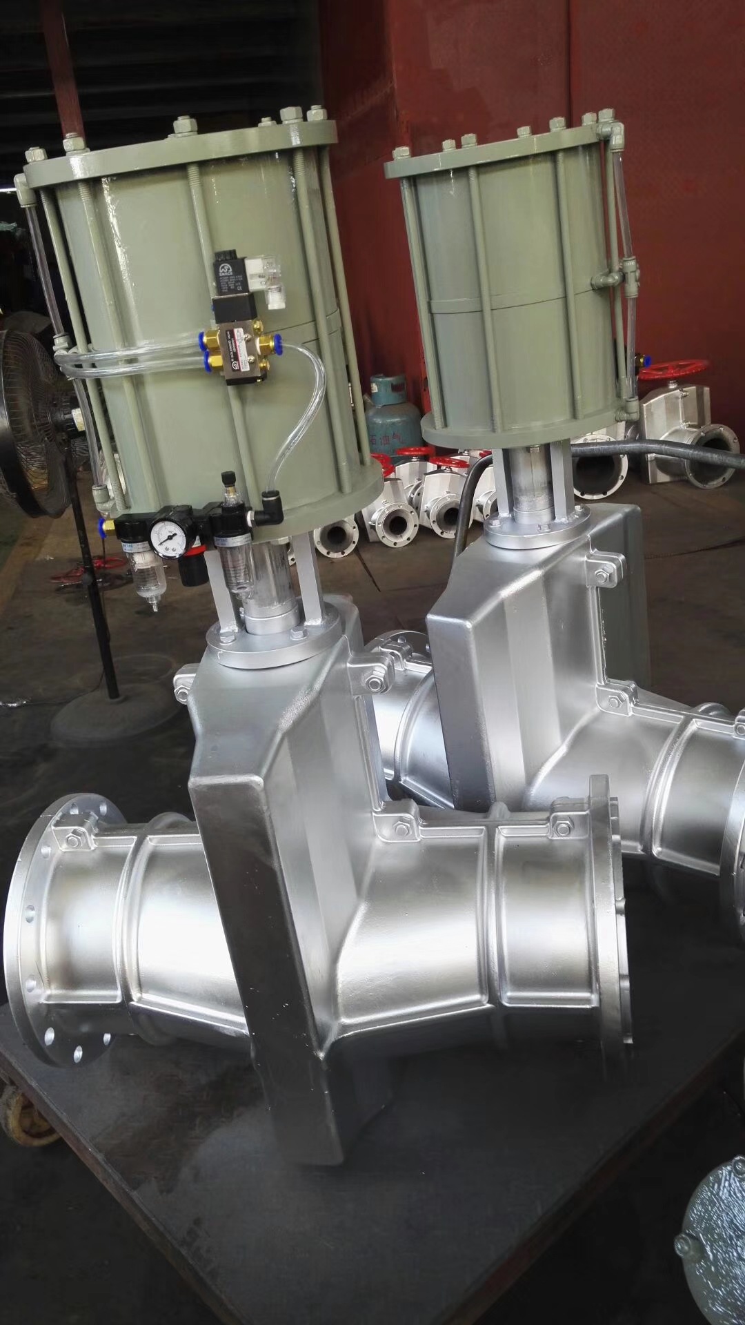 厂家专业生产气动铝合金管夹阀gj641x10l胶管管夹阀