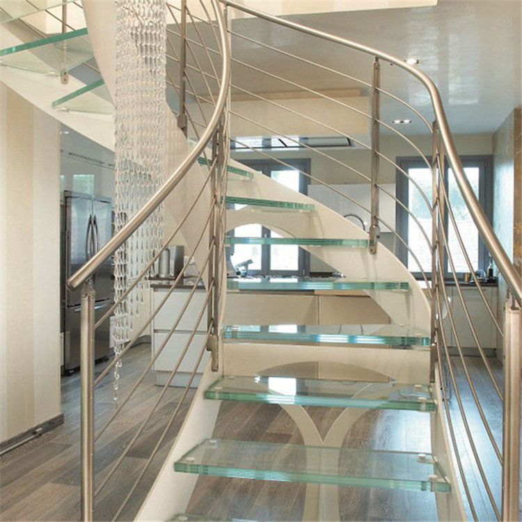 深圳普瑞玛旋转楼梯 弧形楼梯 旋转玻璃楼梯 钢结构楼梯定制