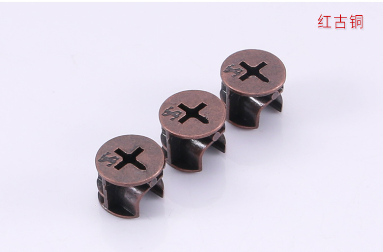 锌合金偏心轮三合一家具连接件偏心轮橱柜五金配件三合一偏心轮