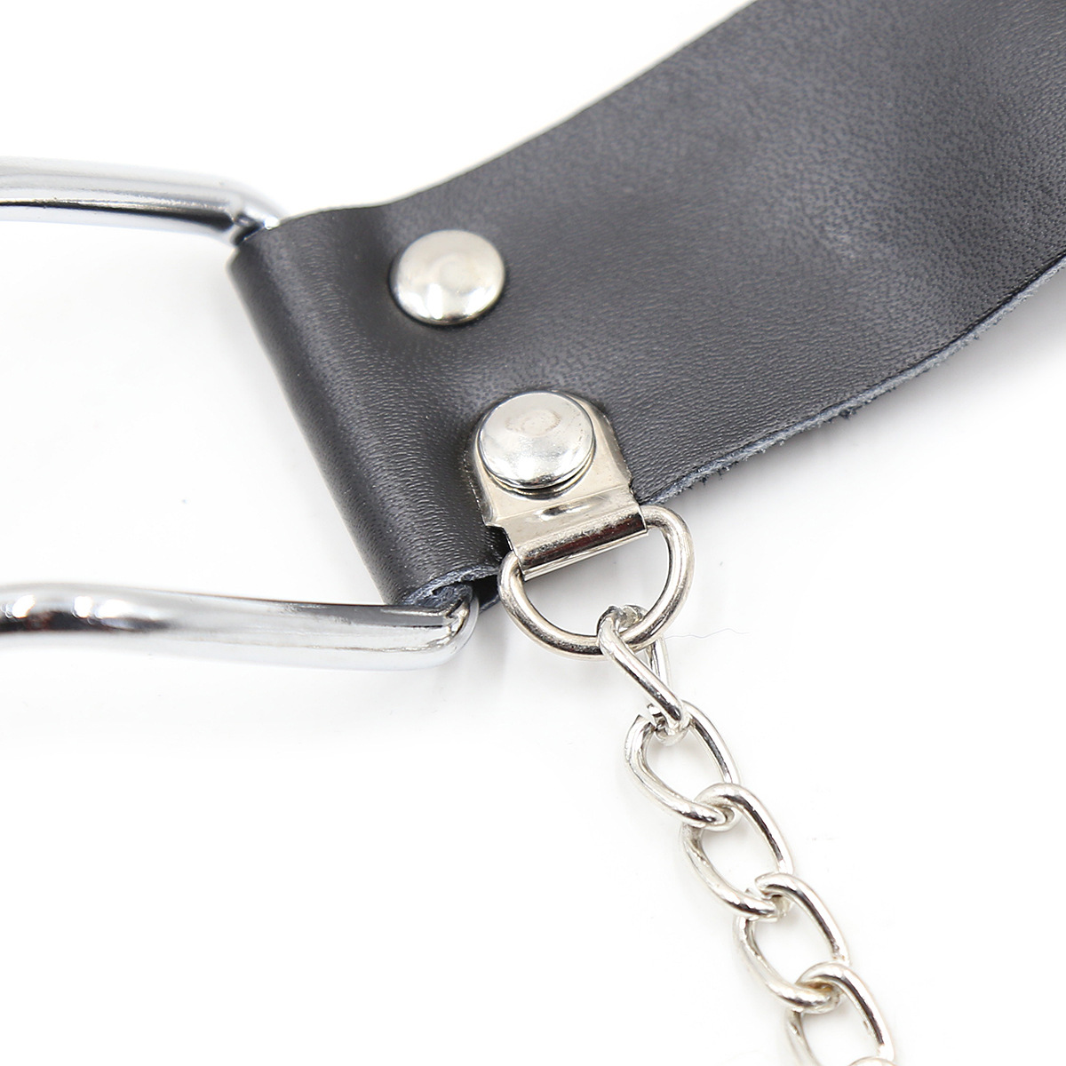 成人情趣黑色口枷乳夹乳链夹口塞口枷调情堵嘴用品厂家批发亚马逊