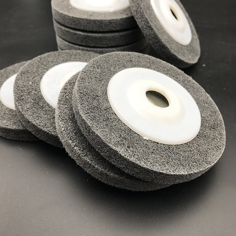 厂家供应尼龙抛光片镜面研磨轮细毛 纤维轮不锈钢角向抛光轮