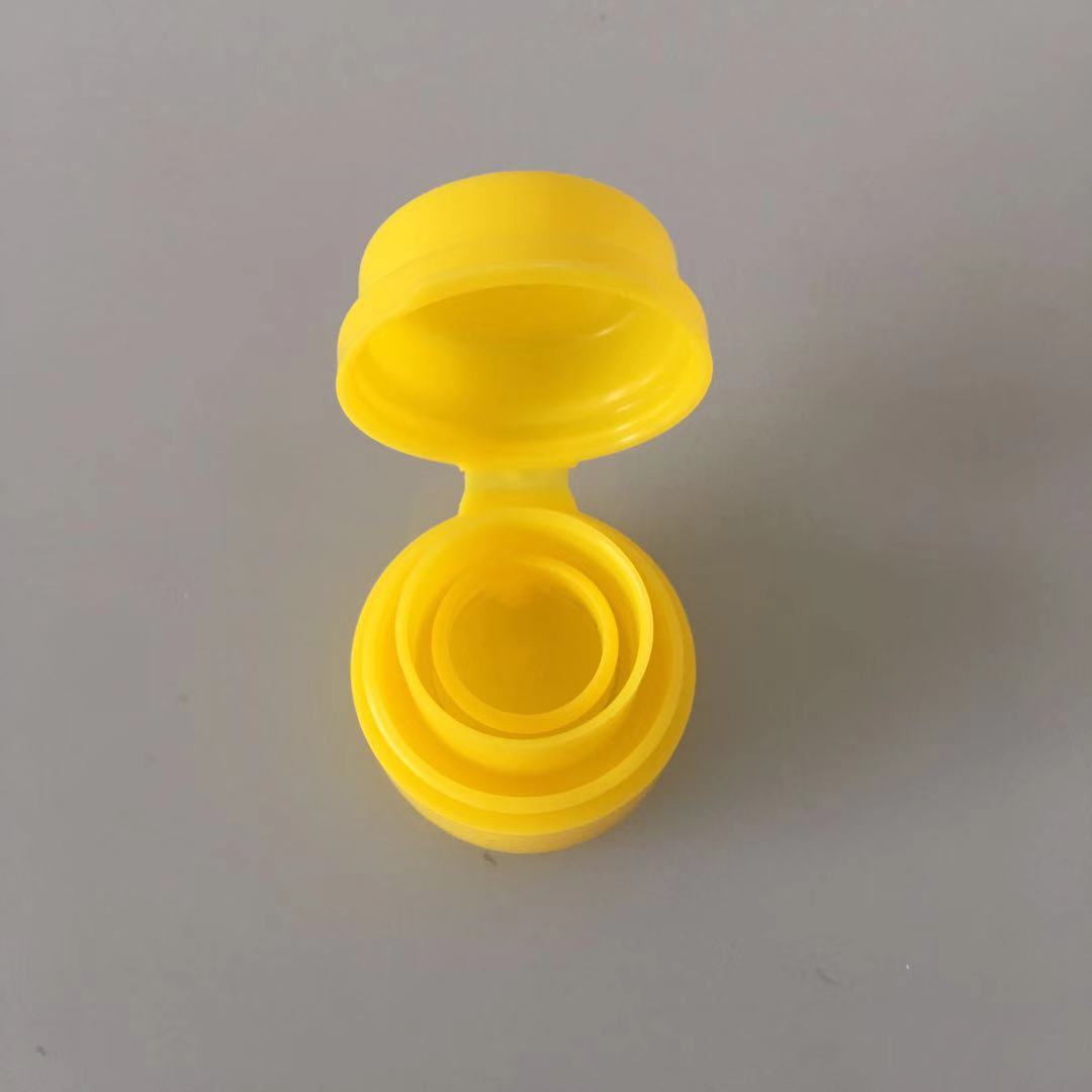 色拉油瓶盖 小口径内27外32油壶盖子拉环盖翻盖 塑料瓶盖pe材质