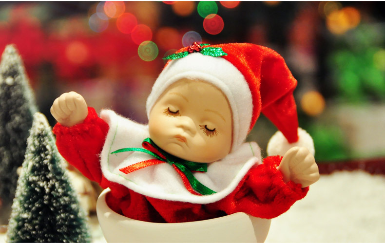 萌物圣诞礼品可爱摇头娃娃音乐盒创意儿童生日礼物八音盒送男女友