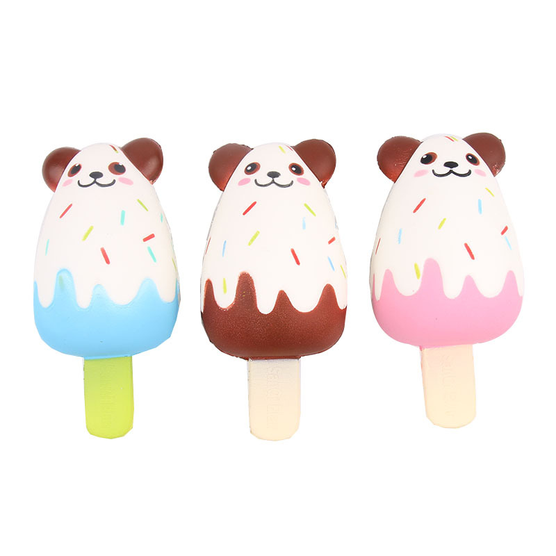 新款pu慢回弹小熊雪糕 pu广告促销礼品摄影道具儿童玩具厂家批发