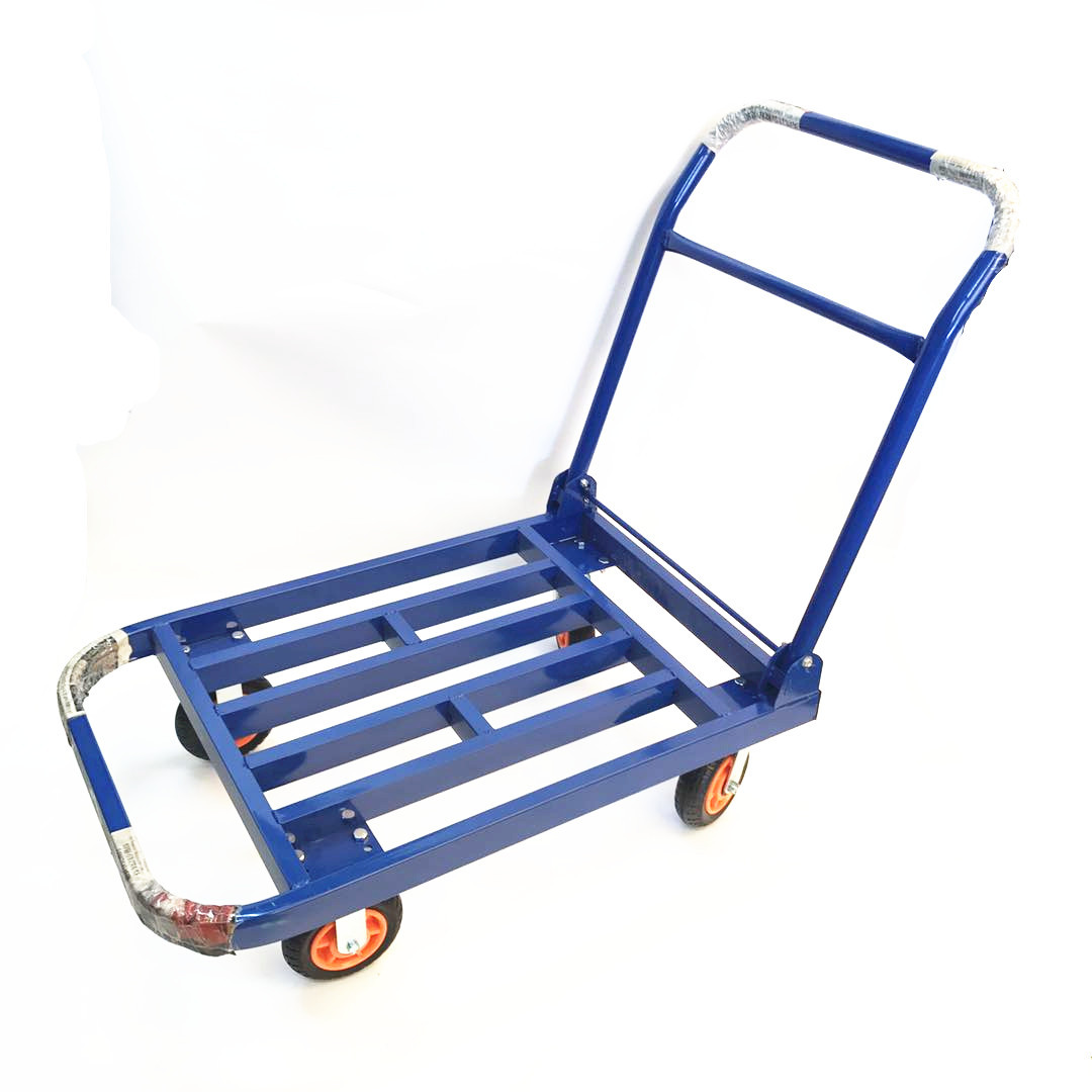 折叠平板车省力手推车平板拖车手拉车手动搬运车拉货车物流工具车