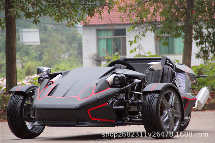 沙滩车250cc宗申水冷ztr倒三轮跑车漂移卡丁车越野方向盘摩托车