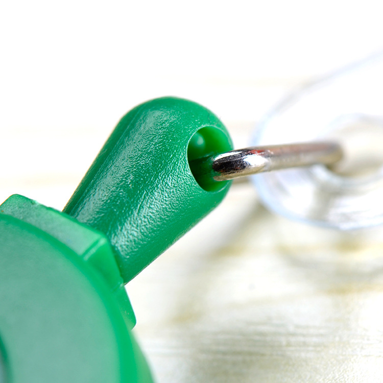 批发笑脸易拉扣 圆形伸缩塑料挂绳扣 磨砂收缩易拉扣定制