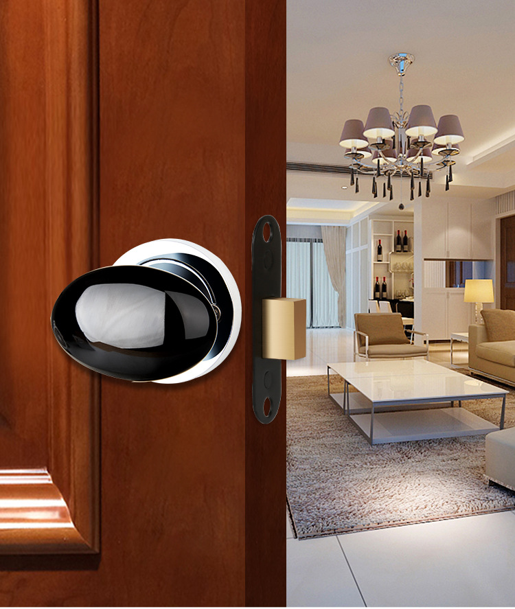 隐形门锁单面锁暗锁室内背景墙门隐藏双面锁隐形门锁黑色厂家直销