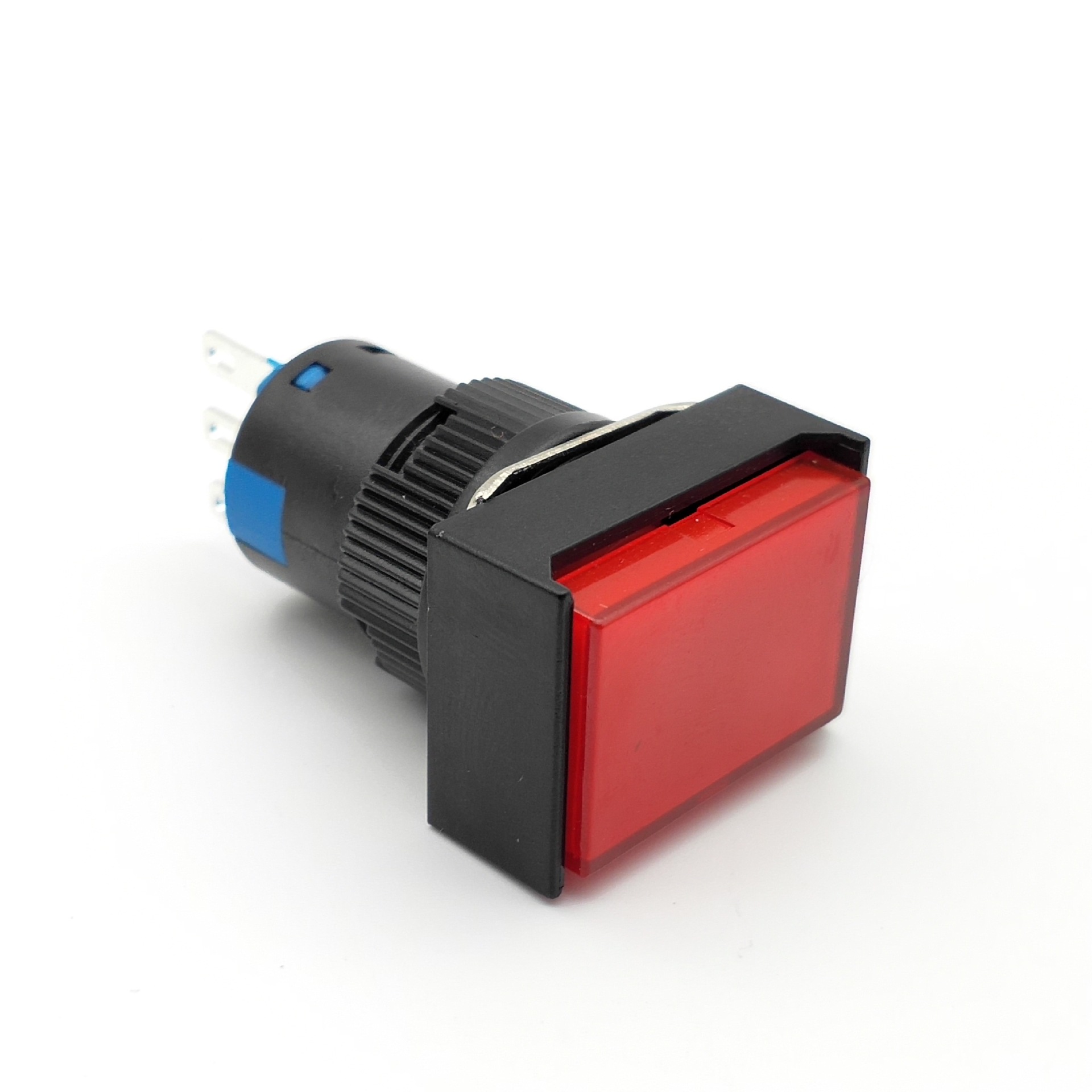 方形按钮开关la16f11自复位按钮16mm按钮开关无锁自锁按钮