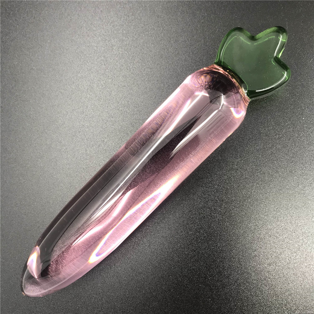 zcz情趣水晶玻璃棒自慰棒后庭塞168