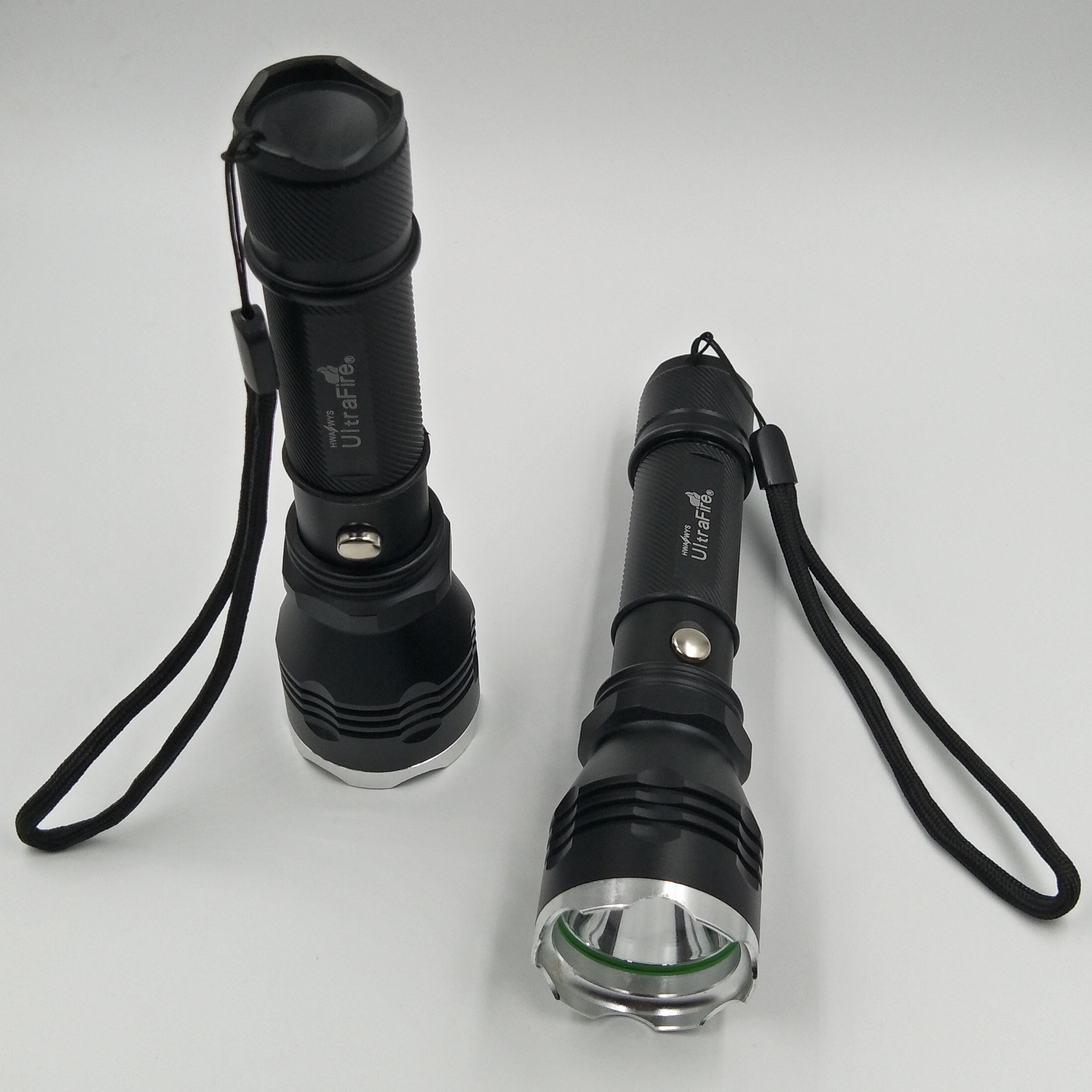 c6强光手电筒led充电户外照明铝合金手电自行车头灯电器厂家批发