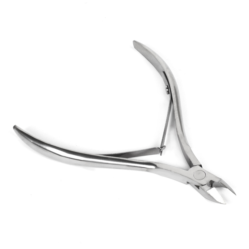 Stainless Steel Nail Art Cuticle Nipper Exfoliating Skin Barbed Beauty Pliers Nail Groove Embedded Nail Bevel Nail Scissors Exfoliation Tool