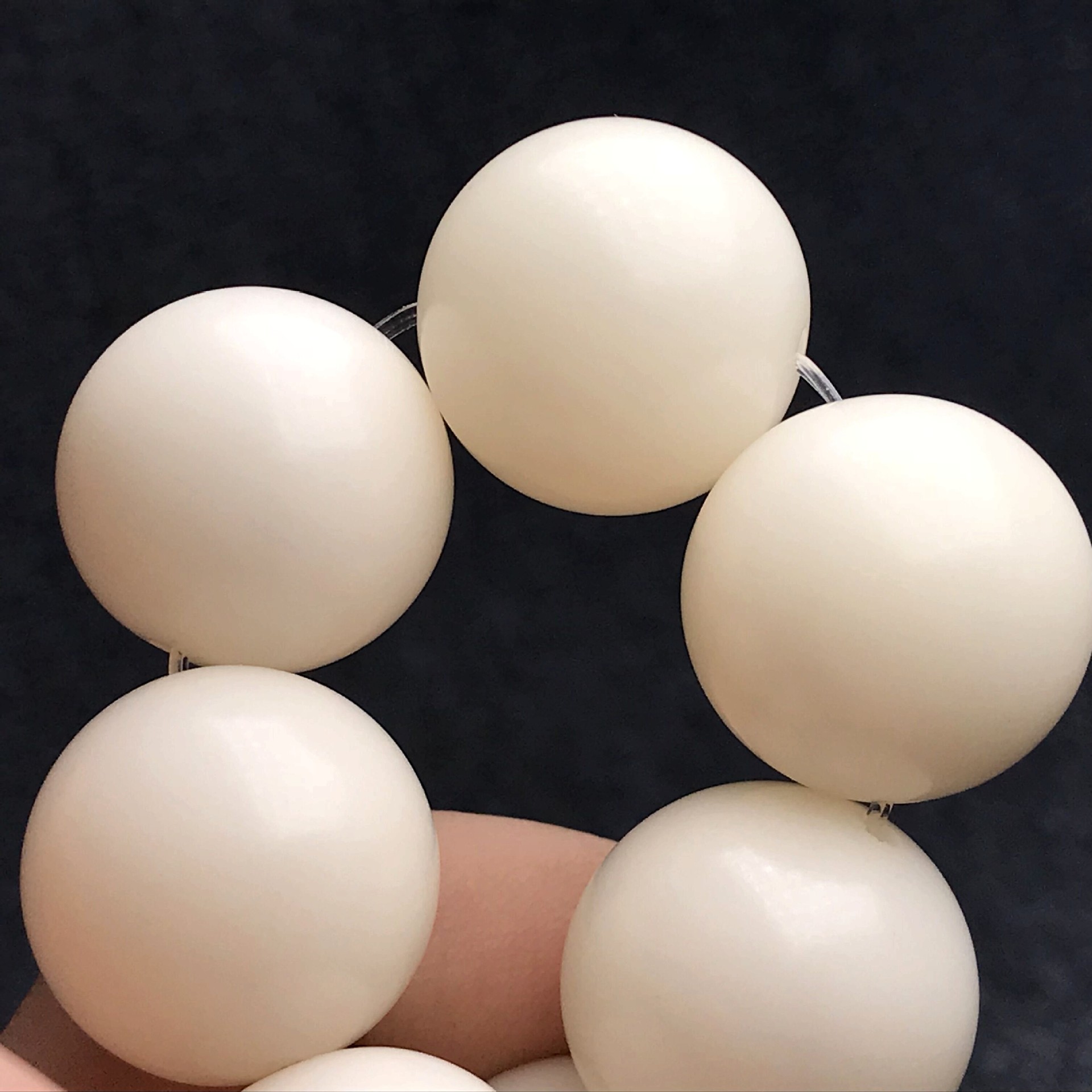 天然白菩提根单圈佛珠念珠顺白大白玉菩提子乳白色圆珠手串手链